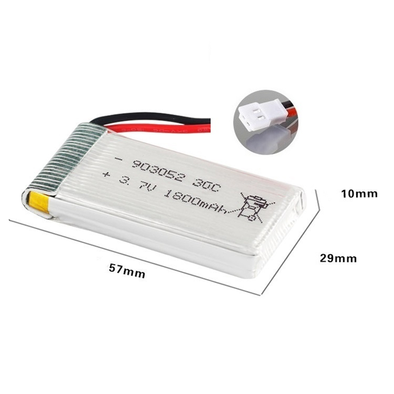 Bateria Lipo 3.7v 1800mAh para - Eachine Drone E58 avaliação e preço